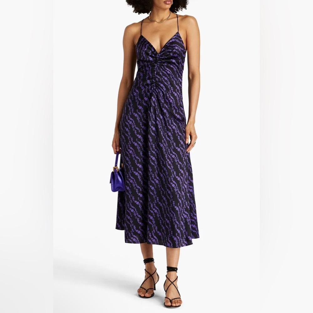 Sandro Purple Midi Dress